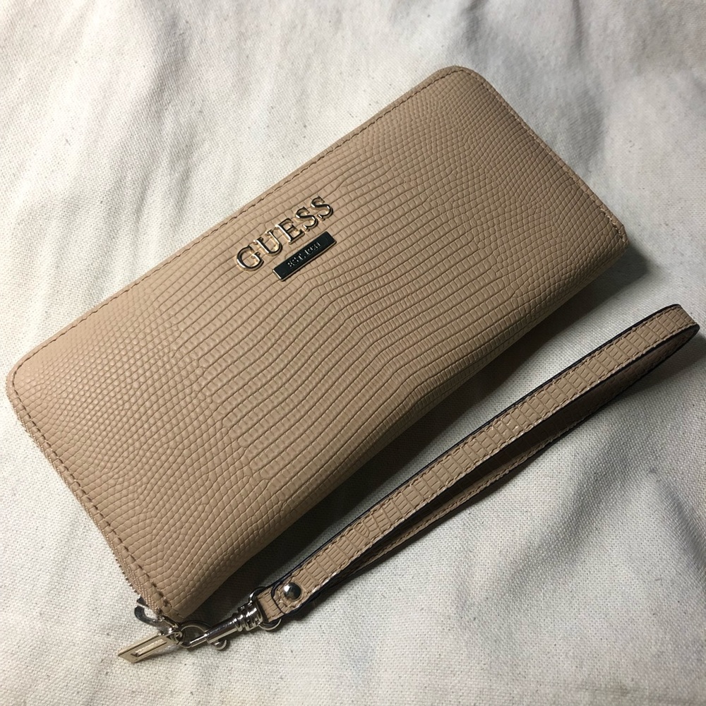 SOLD on Depop GUESS Zip-Around Wallet and Wristlet
